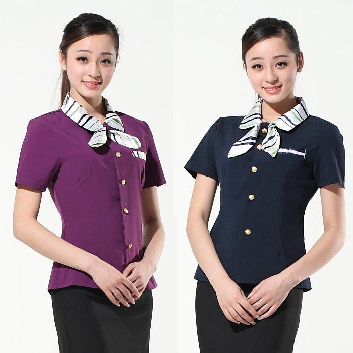 A198 work wear summer stewardess uniforms set work wear