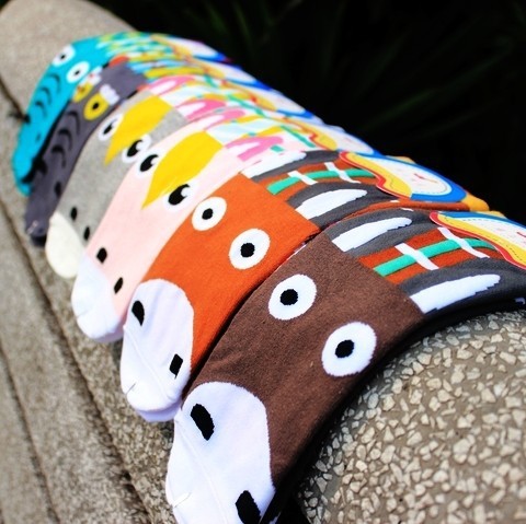 A244 animal cartoon 100% cotton sock free shipping