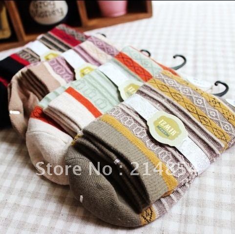 A264 vintage national trend women's cotton socks