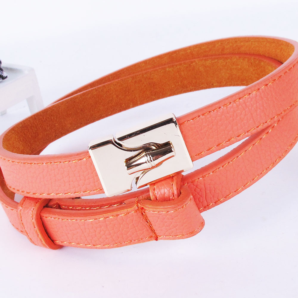 A29 genuine leather cowhide fashion special buttons fashion female strap japanned leather belt