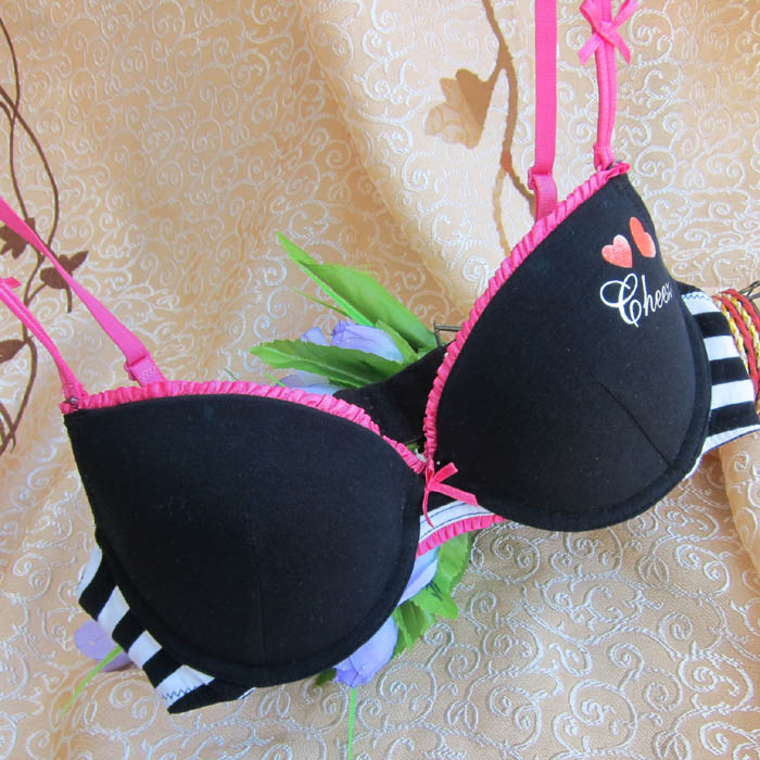 A4 single-bra 100% cotton print bra insert 80a