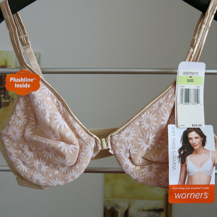 A5b5 warners jacquard front button thin cup bra 80b85b85c