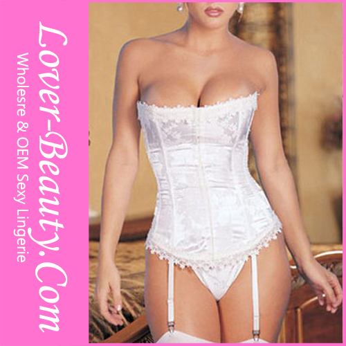 Accept Drop Ship Free Shipping Best Sell Plus Size Jacquard Tapestry Strapless Corset LB4037