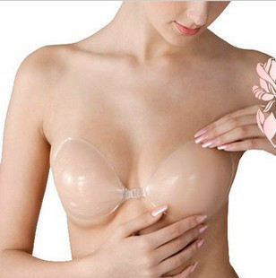 Adhesive Silicone Nude Strapless free bra silicone bra Thick intimate bra Size A,B,C,D Invisible Bra  Free Shipping