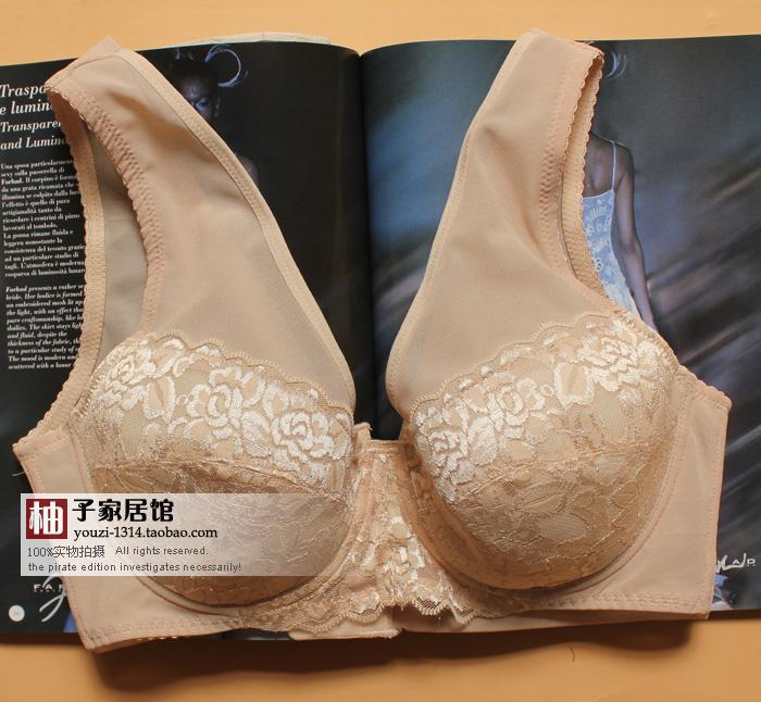 Adjustable push up skin color cotton lace vest design bra underwear bra