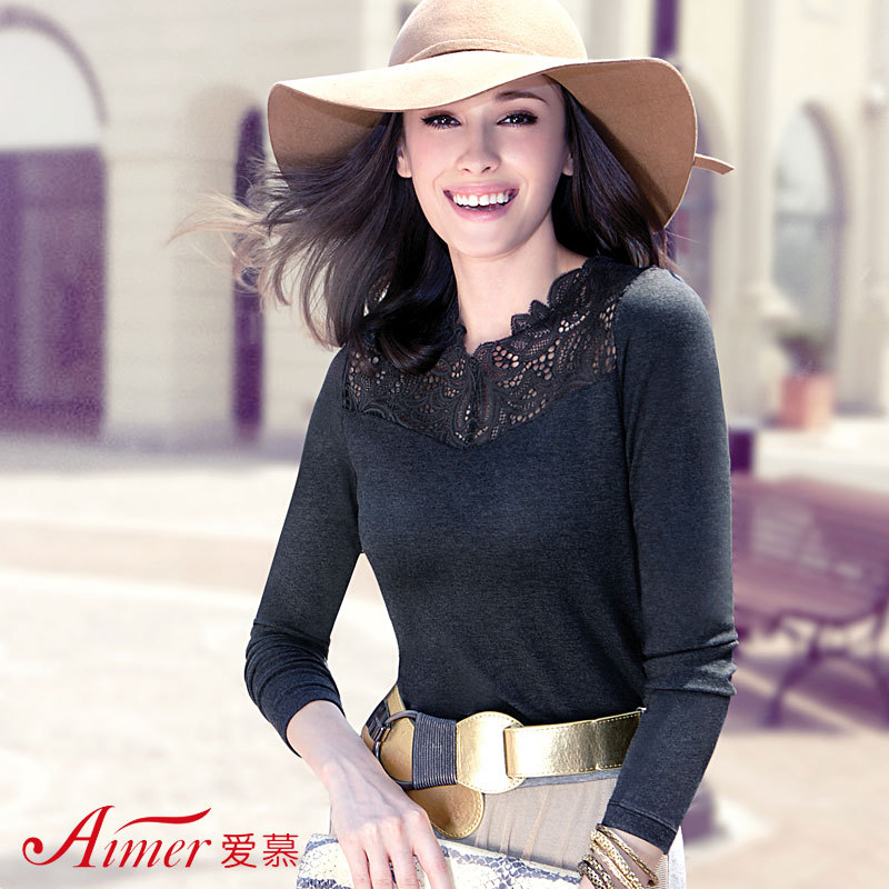 Adorer new arrival thermal long-sleeve thermal top am72j51