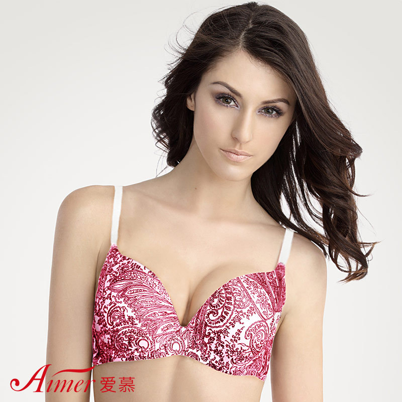 Adorer underwear cup print glossy seamless bra am12z9