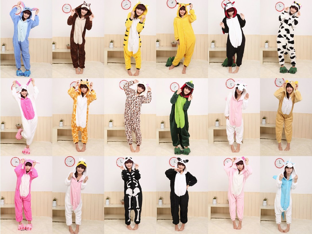 Adult onesie Thatmany sleepwear stitch unicorn tiger cartoon animal one piece sleepwear lounge