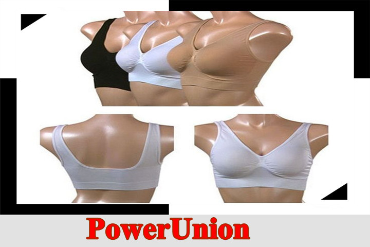 Ahh Bra Sexy  Push Up Yoga bra Slimming Underwear Breast Massage Seamless 150sets