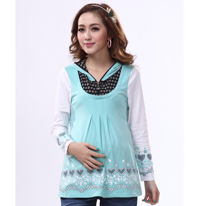 Aibo quasi 2013 mommy maternity clothing spring maternity top long-sleeve fashion maternity outerwear