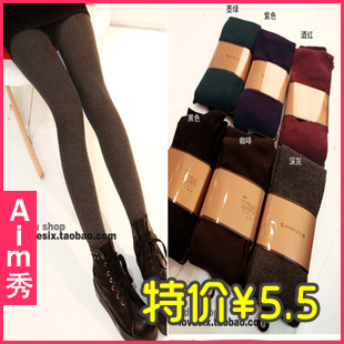 Aim thermal thickening brushed thermal pantyhose legging stockings legging