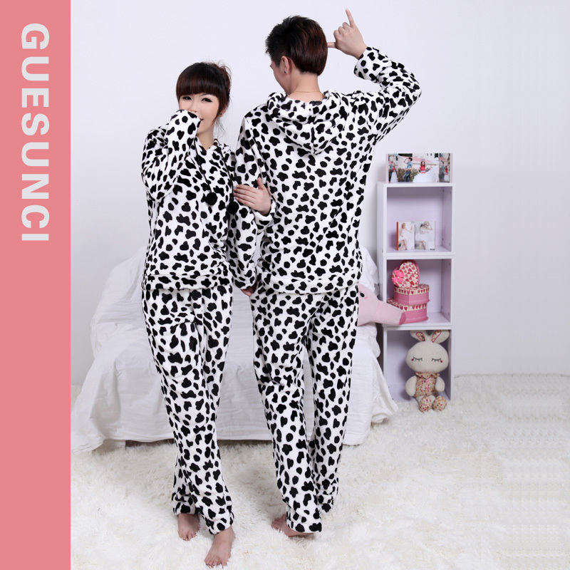 Alibaba express 9066 FL goatswool massu sleepwear cow lovers sleep set p75