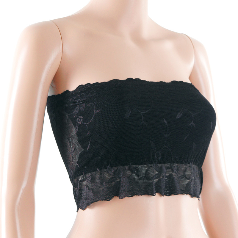 All-match f447 sexy underwear tube top lace top decoration basic spaghetti strap tube top tube top