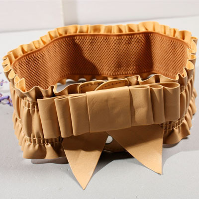 All-match fashion belt female decoration elastic wide belt vintage q2 circled leather cummerbund y722