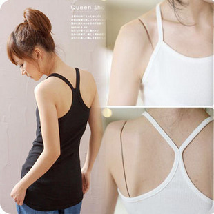 All-match fashion y tank female basic vest summer thin pure cotton vest women's