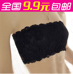 All-match lace decoration two ways belt pad invisible shoulder strap tube top tube top female