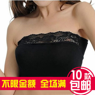 All-match modal tube top lace decoration basic tube top bra underwear bamboo fibre tube top