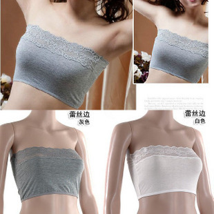 All-match modal tube top lace decoration basic tube top bra underwear bra