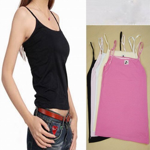 All-match vest pure cotton spaghetti strap top vest shoulder strap female spaghetti strap top