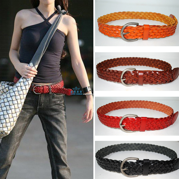 All-match women's genuine leather belt jeans belt female wide belt clothes accessory pidai