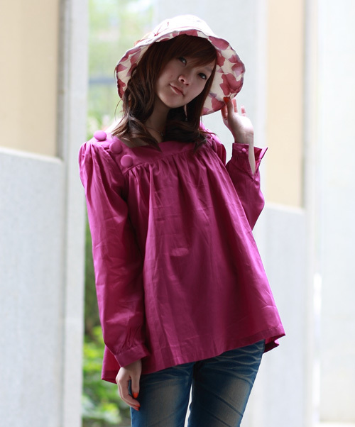 An82039 maut long-sleeve maternity shirt 100% cotton long-sleeve anne maternity clothing maternity top