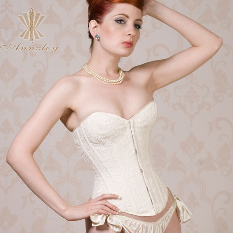 Annzley tiebelt corset white full royal shapewear a360178