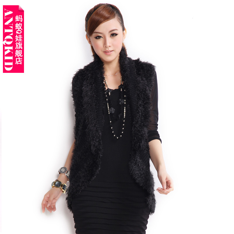 Ant q 2012 sweater vest sweater cape all-match black sweater zw2020