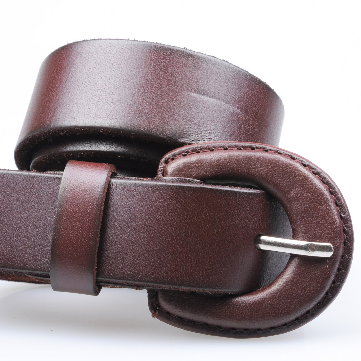 Anti-allergic toucengp strap metal belt genuine leather cowskin pin buckle casual male women's pin buckle