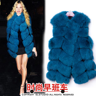 [ANYTIME] 2012 luxurious fur fox fur overcoat outerwear jk875