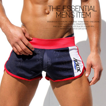 Aqux male panties aro pants lounge pants male trunk breathable network-well thin shorts pajama pants 4