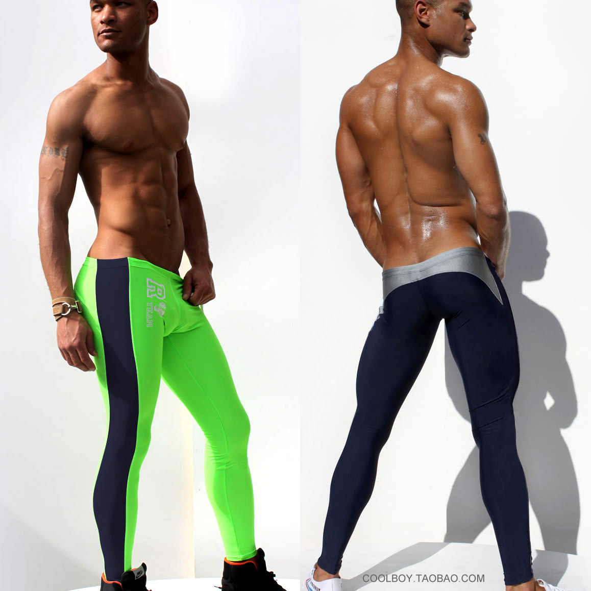 Aqux male trousers lounge pants at home elastic tights fitness swimming trunks sports long johns