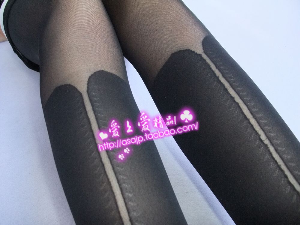 Asa fashion 30d boots bikini two-color thin jacquard pantyhose vintage stockings