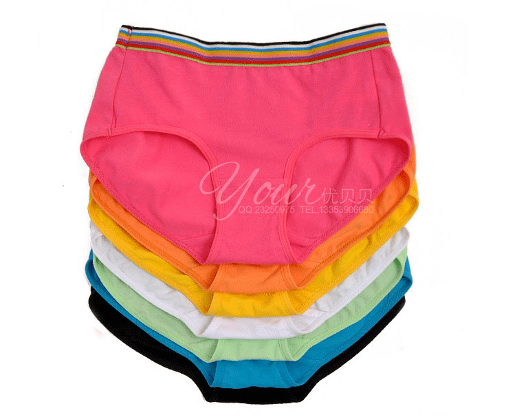 Aschaffenburg young girl colorful week pants stretch cotton comfortable panties