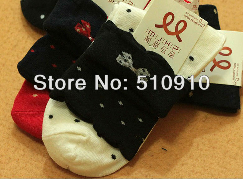 Asia Size Women Cotton Jaquard Breathable Deodorant  Socks,Free Shipping