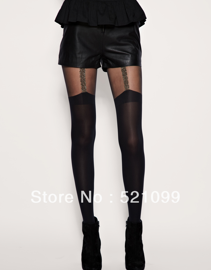 Asos star house of holland spaghetti strap gold 280d pantyhose