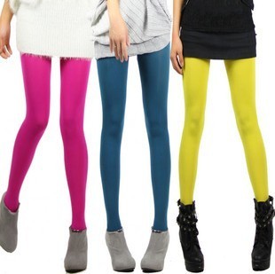 Autumn 100d step foot socks multicolour velvet pantyhose legging meat all-match