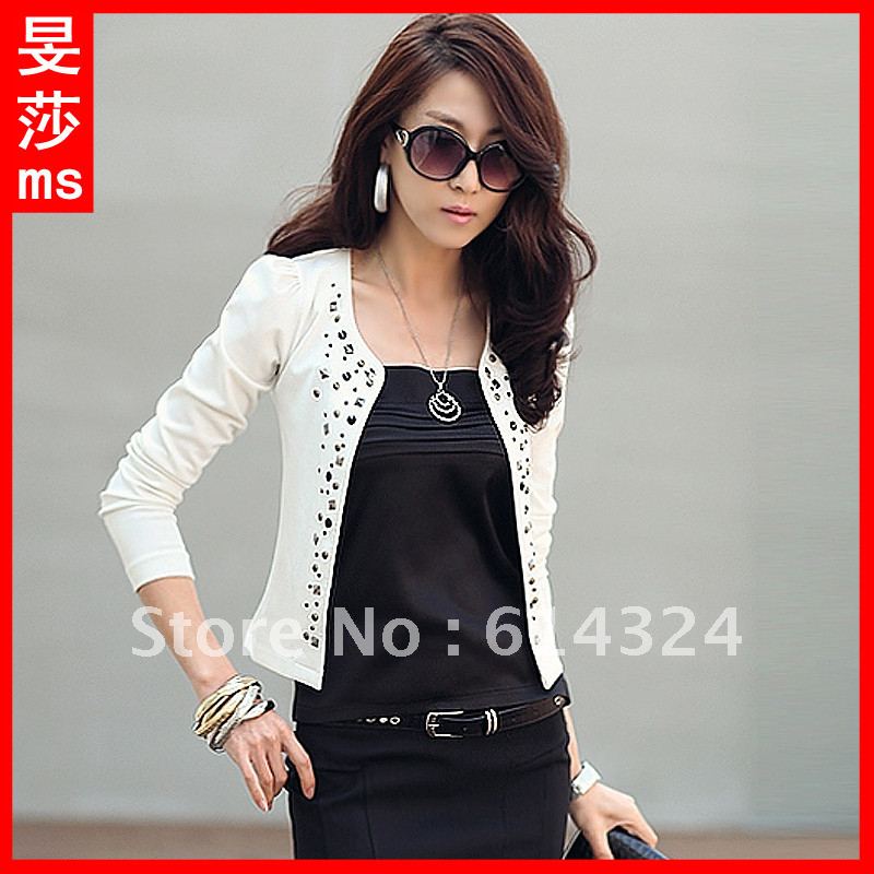 Autumn 2012 new arrival plus size clothing slim long-sleeve short jacket cardigan small autumn outerwear