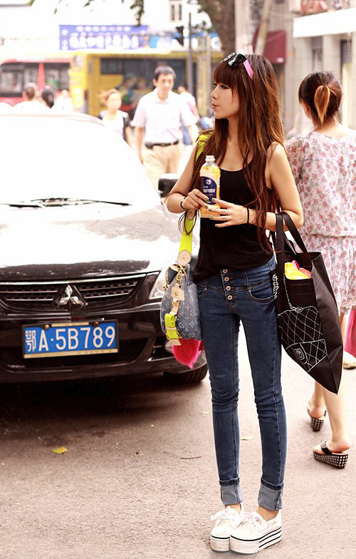 Autumn 2012 women's fashion butt-lifting high waist skinny pants pencil pants casual trousers jeans