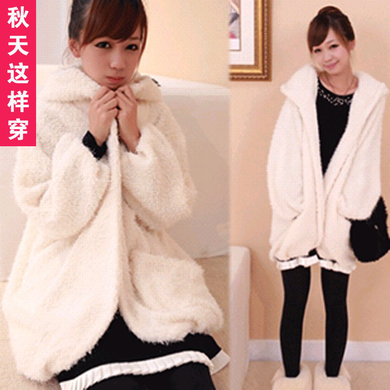 Autumn 2012 women's long-sleeve hooded sweaters outerwear female cardigan 6032