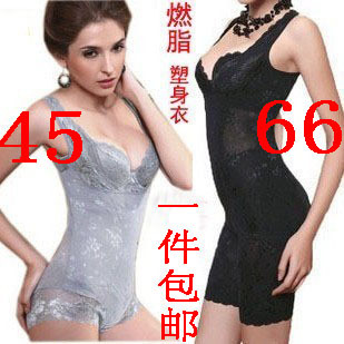 Autumn abdomen drawing shaper bodysuit slimming clothes bamboo fat burning shapewear puerperal beauty care underwear