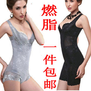 Autumn abdomen drawing shaper bodysuit slimming clothes bamboo fat burning shapewear puerperal beauty care underwear