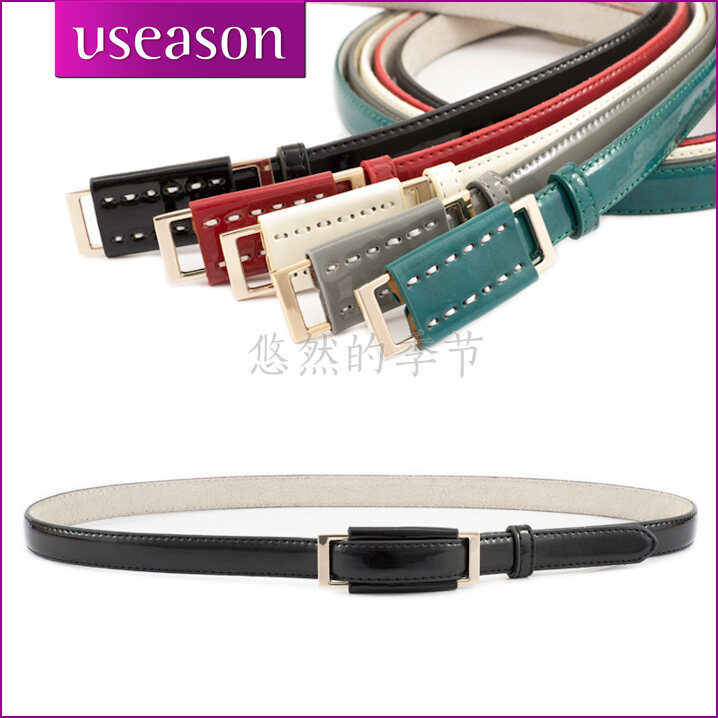 Autumn all-match fashion women's thin belt genuine leather female fashion genuine leather strap female OL outfit