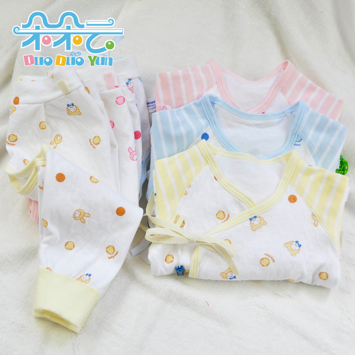 Autumn and winter children's clothing newborn underwear monk clothes 100% cotton infant underwear set tt21066