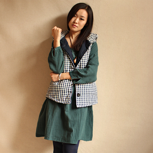 Autumn and winter cotton-padded shirts female thickening clip cotton vest vest outerwear waistcoat