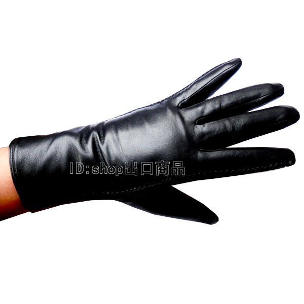 Autumn and winter fashion all-match quality suede genuine leather women's short design gloves