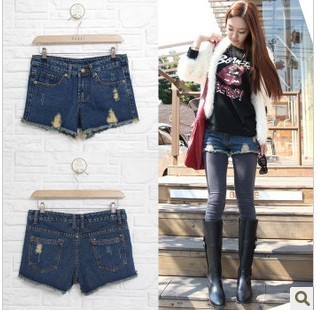 Autumn and winter legging all-match denim shorts jeans boot cut jeans 9027