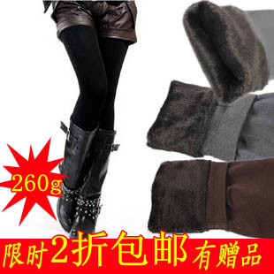 Autumn and winter legging women's plus velvet thickening warm pants wool pants line pants long johns female meat