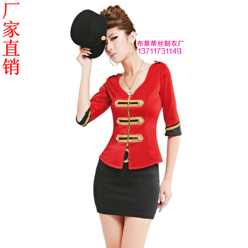 Autumn and winter loading stewardess miss ktv professional uniforms temptation to install the set sauna technicalness service