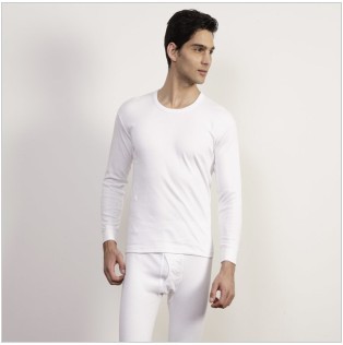 Autumn and winter male 100% cotton 100% cotton thermal underwear long johns long johns set o-neck low collar cotton sweater