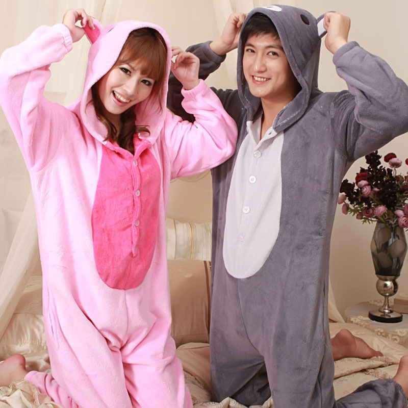 Autumn and winter male women's lounge thickening coral fleece lovers sleep set